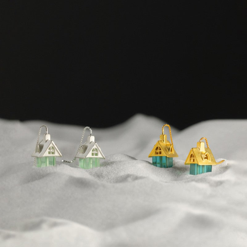 Fairy Cottage Drop Earrings – Enchanted Green Home