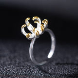 Claw Bloom Ring for Power, Protection and Divine Unfolding
