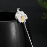 Lily Moonlight Hairpin with Golden Stamen Accent