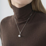 Botanical Pendant Necklace in Gold & Silver