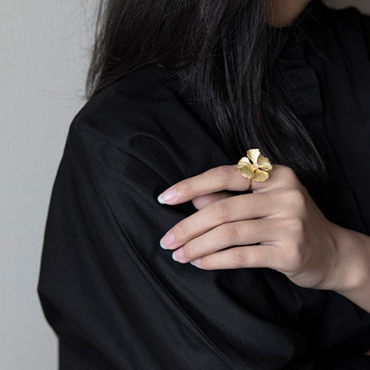 Mystic Bloom Ring – Whisper of Petal Grace