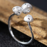 Sterling Silver Mushroom Ring – Whimsical Nature-Inspired Jewelry