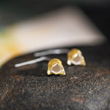 Golden Tulip Bud Earrings for Grace, Growth and Renewal