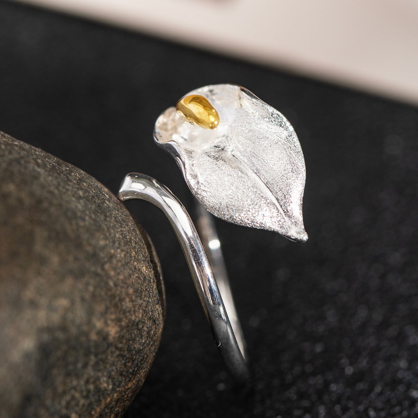 Calla Lily Ring of Purity, Grace and Spiritual Rebirth
