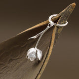 Tulip Drop Earrings in Gold or Silver Tone