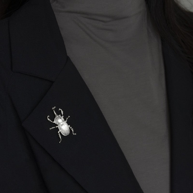Mystic Scarab Beetle Brooch for Protection and Power