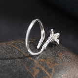 Blooming Spirit Flower Ring – Adjustable Nature Inspired Band