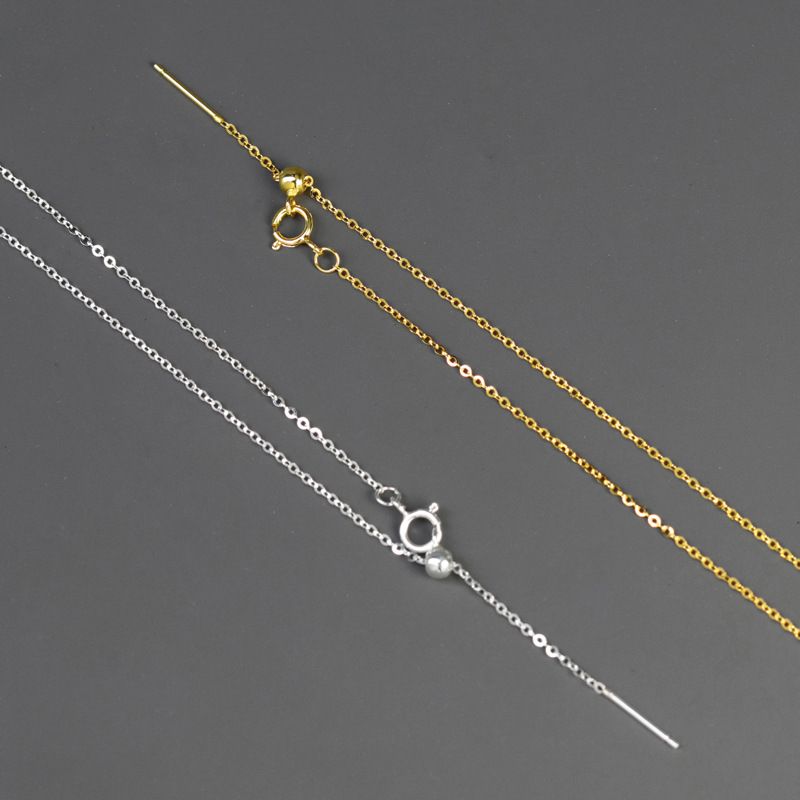 Floral Pendant Necklace in Gold and Silver