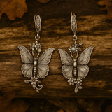 Bohemian Spiral Mandala Earrings with Nature Inspired Tribal Charm