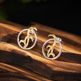 Element Flame Circle Earrings for Awakening and Sacred Motion