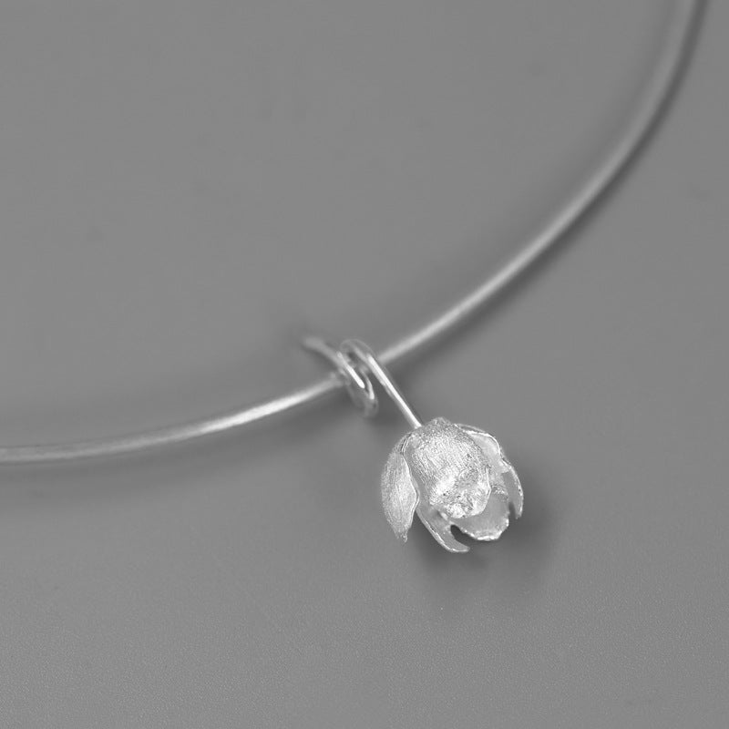 Botanical Pendant Necklace in Gold & Silver