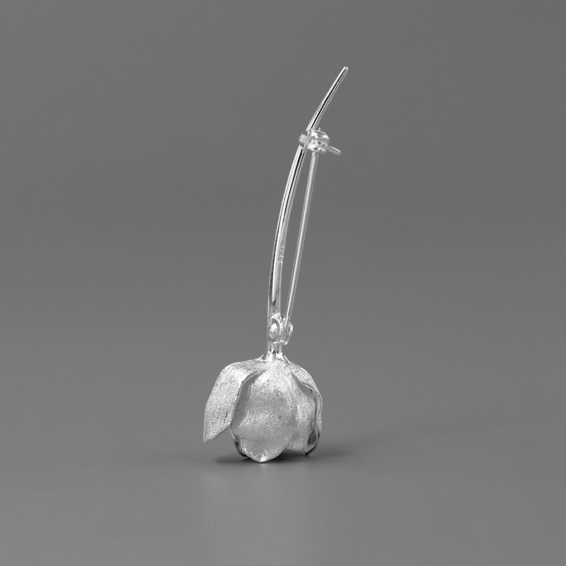 Tulip Bloom Brooch – Elegant Botanical Magic