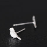 Silver Bird Stud Earrings for Freedom and Soul Flight