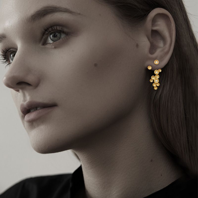 Nature Drop Earrings – Sterling Silver or Gold