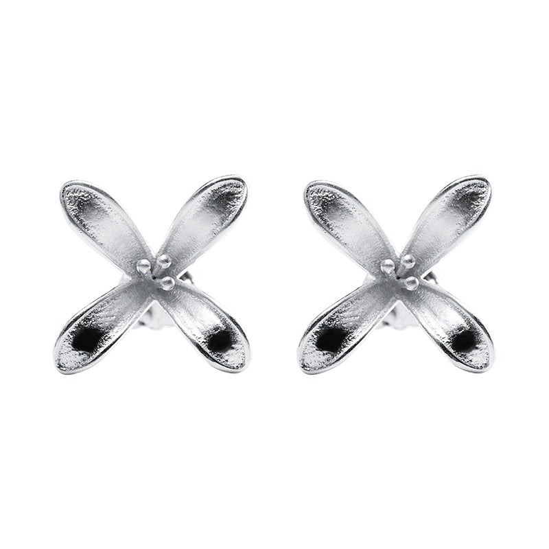 Delicate Petal Stud Earrings with Floral Energy Bloom