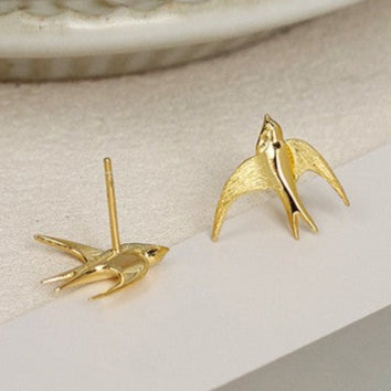 Golden Swallow Adjustable Ring for Spirit and Freedom