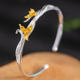 Golden Blossom Vine Bracelet for Sacred Nature Flow