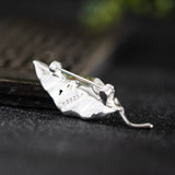 Falling Leaf Brooch – Whisper of the Forest Spirit