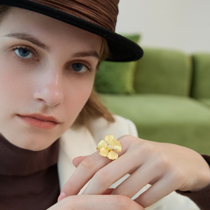 Mystic Bloom Ring – Whisper of Petal Grace