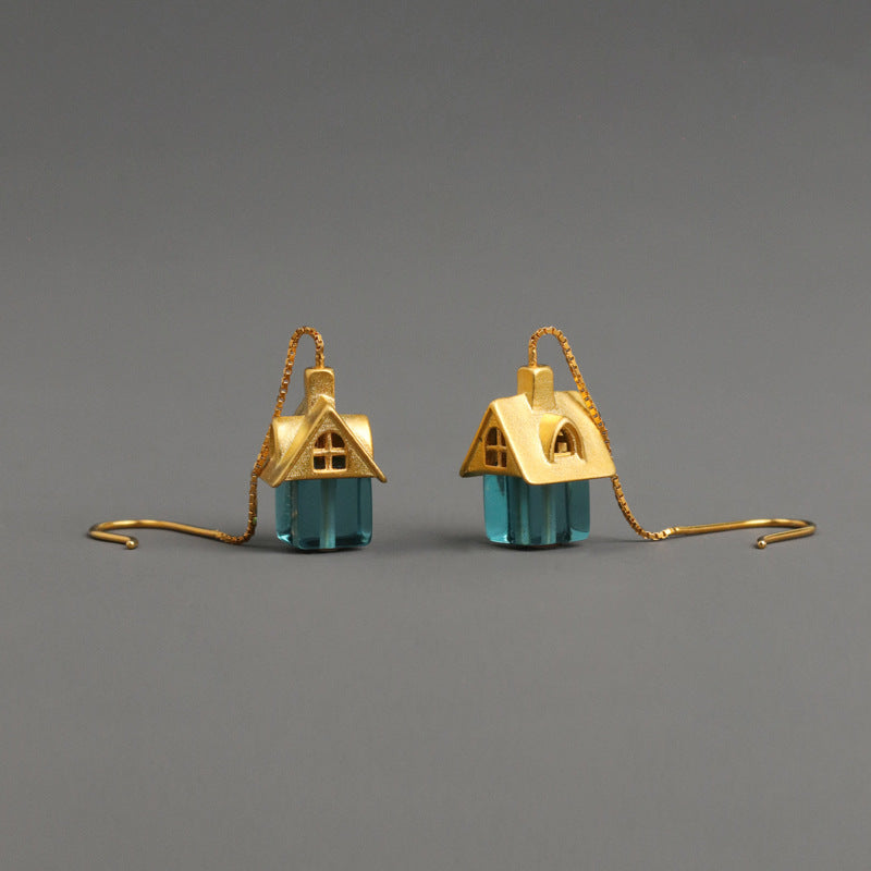 Fairy Cottage Drop Earrings – Enchanted Green Home