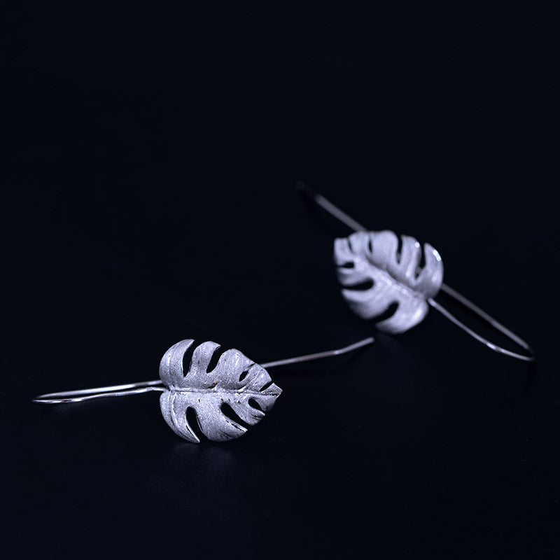 Monstera Leaf Drop Earrings with Jungle Spirit Energy