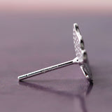 Silver Butterfly Stud Earrings for Transformation and Freedom