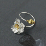 Bloom and Bud Ring for Duality and Feminine Power