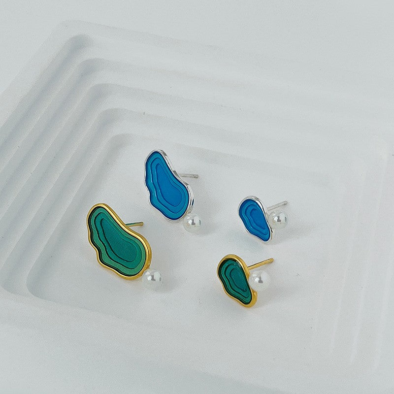 Leaf Drop Earrings Gold Silver Dangle Jewelry