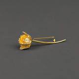 Tulip Bloom Brooch – Elegant Botanical Magic