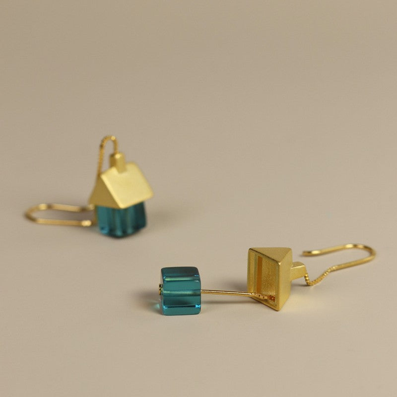 Fairy Cottage Drop Earrings – Enchanted Green Home
