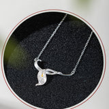 Calla Lily Necklace – Silver Flower Pendant with Gold Detail