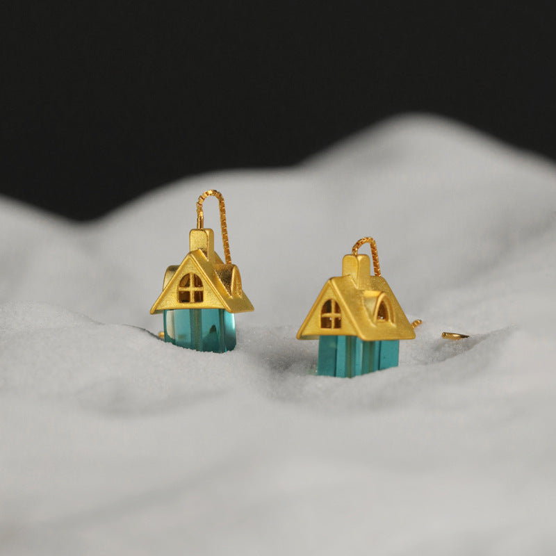 Fairy Cottage Drop Earrings – Enchanted Green Home