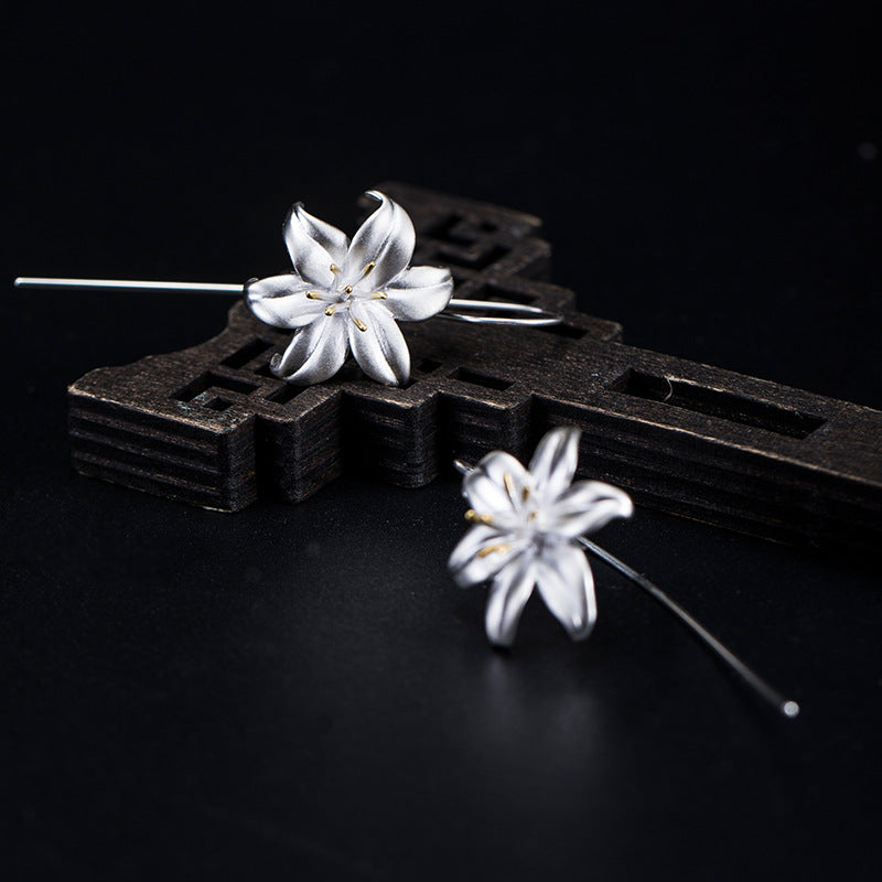 Lily Bloom Earrings – Ethereal Flower Drop Jewelry