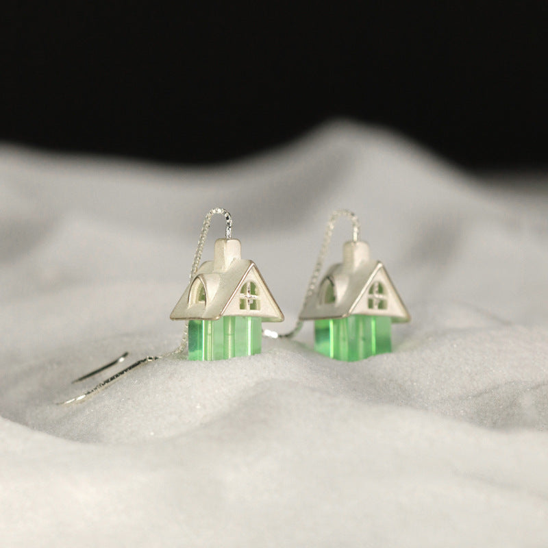 Fairy Cottage Drop Earrings – Enchanted Green Home