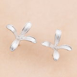Delicate Petal Stud Earrings with Floral Energy Bloom