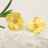 Silver Blossom Stud Earrings for Everyday Goddess Energy