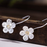 Crystal Blossom Drop Earrings with Feminine Spring Energy
