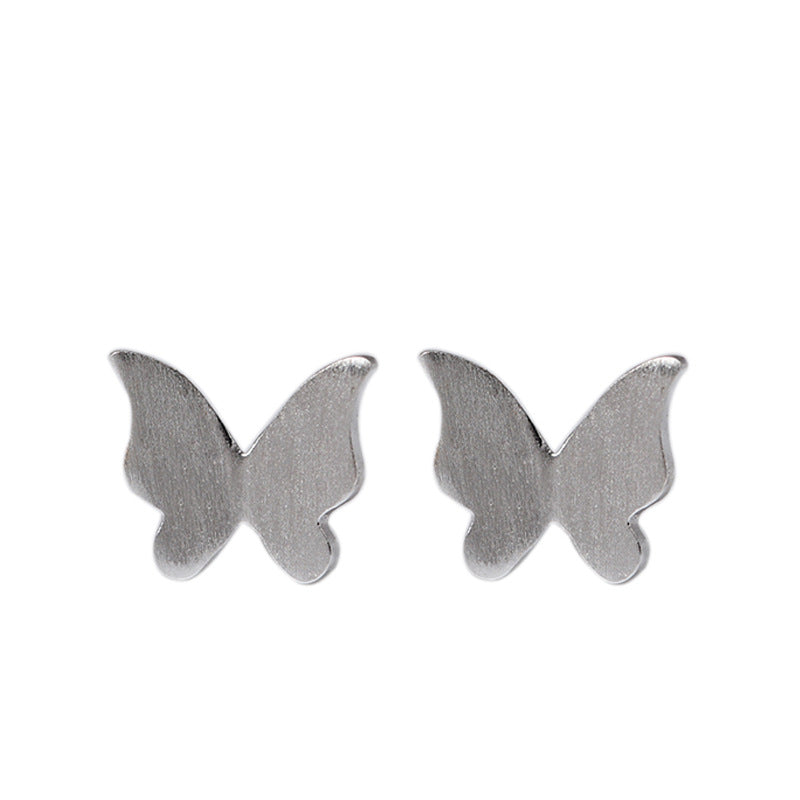 Silver Butterfly Stud Earrings for Transformation and Freedom
