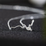 Serpent Pearl Necklace for Intuition, Power and Rebirth