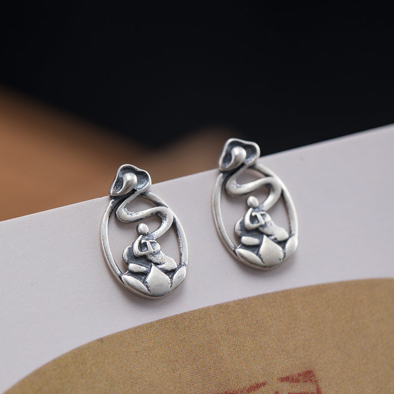 Spiritual Meditation Earrings for Inner Peace & Balance