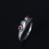 Mystic Creature Eye Ring for Protection and Dark Insight