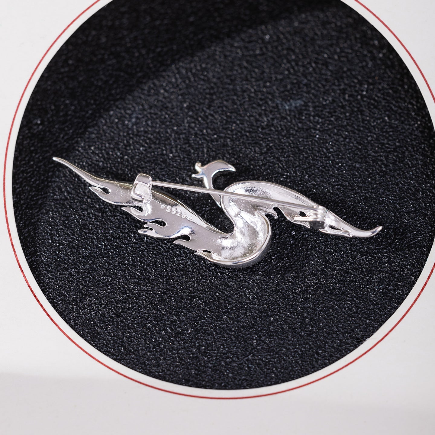 Phoenix Flame Brooch for Rebirth, Power and Divine Grace