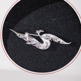 Phoenix Flame Brooch for Rebirth, Power and Divine Grace