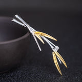 Golden Willow Sprout Ear Cuff – Mystic Nature Whisper