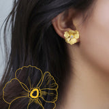 Silver Blossom Stud Earrings for Everyday Goddess Energy