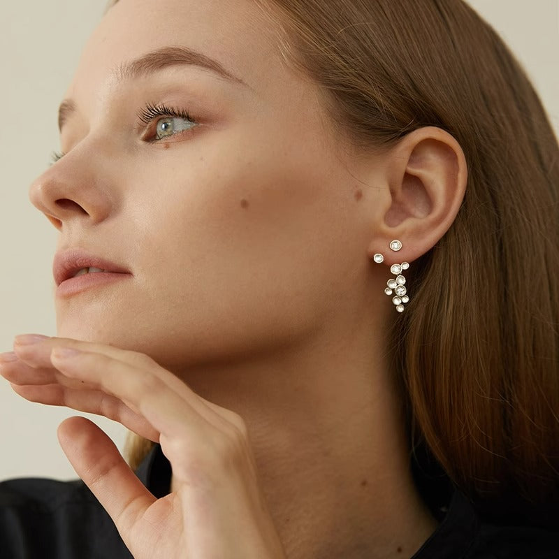 Nature Drop Earrings – Sterling Silver or Gold