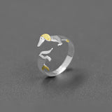 Golden Puppy Adjustable Ring for Pet Lovers