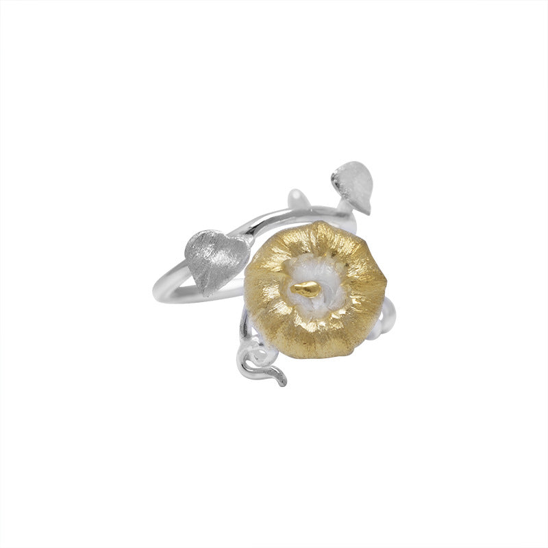 Mystic Mushroom Ring in Silver and Gold Bloom