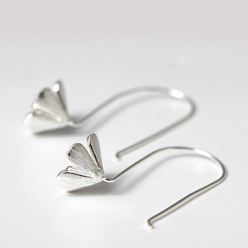 Golden Bloom Drop Earrings with Floral Spirit Energy