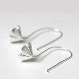 Golden Bloom Drop Earrings with Floral Spirit Energy